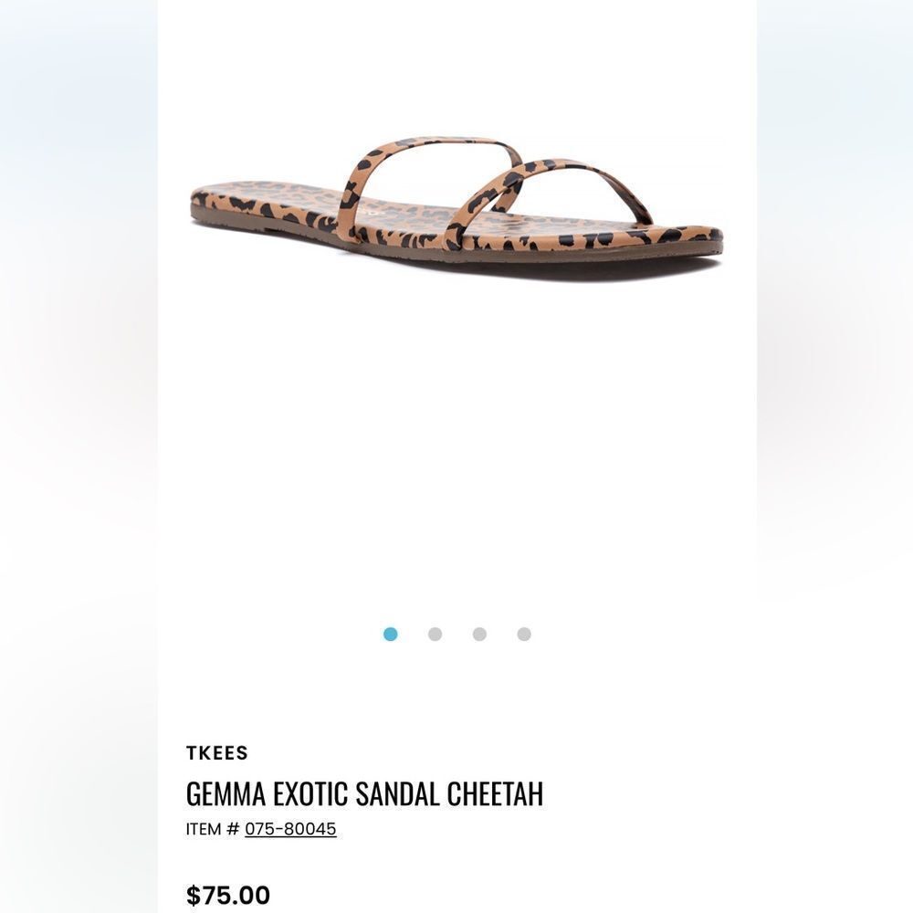 TKEES Gemma Exotic Sandal in Cheetah Print